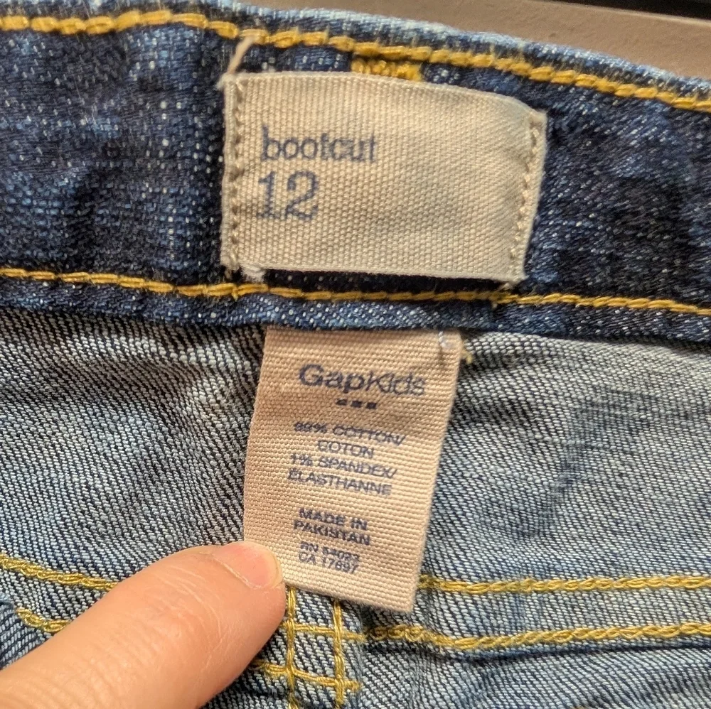 GAP Kids Classic 5 Pocket Jeans Boot Cut Dark Wash NWOT Girls Size 12
